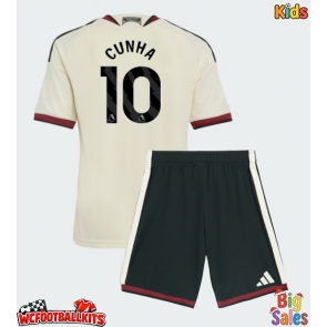 Manchester United Matheus Cunha #10 Replica Third Stadium Kit for Kids 2026-27 Short Sleeve (+ pants)